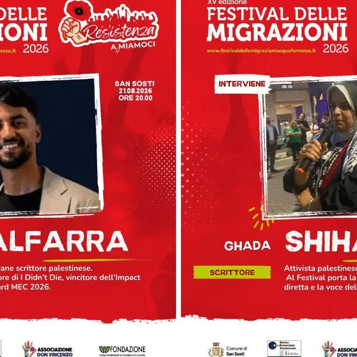 Festival delle Migrazioni a San Sosti: Gaza, cena sociale e reggae in piazza\n