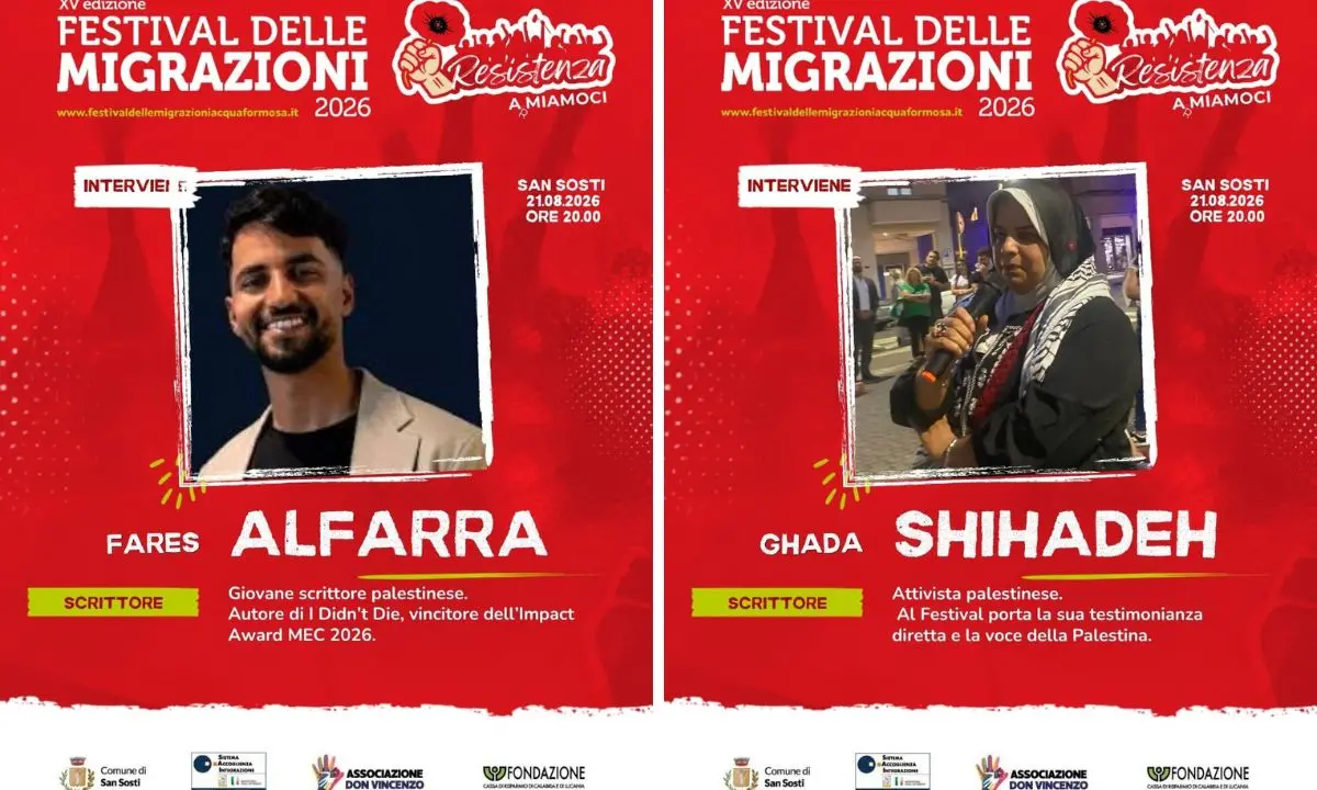 Festival delle Migrazioni a San Sosti: Gaza, cena sociale e reggae in piazza\n