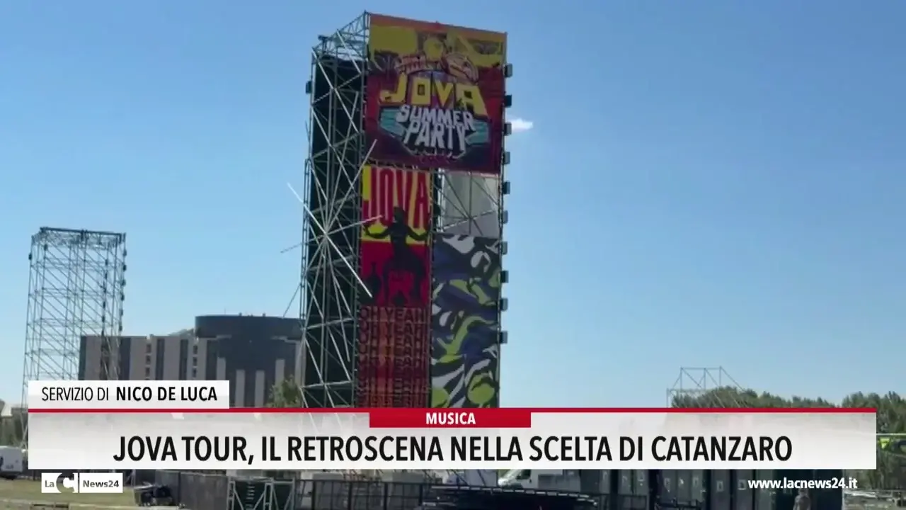 Jova tour, il retroscena nella scelta di Catanzaro