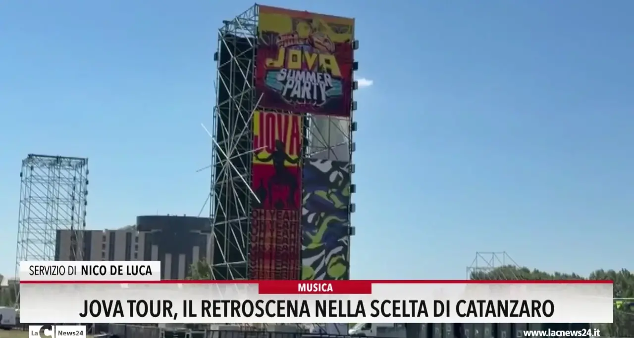 Jova tour, il retroscena nella scelta di Catanzaro