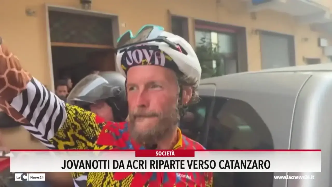 Jovanotti da Acri riparte verso Catanzaro