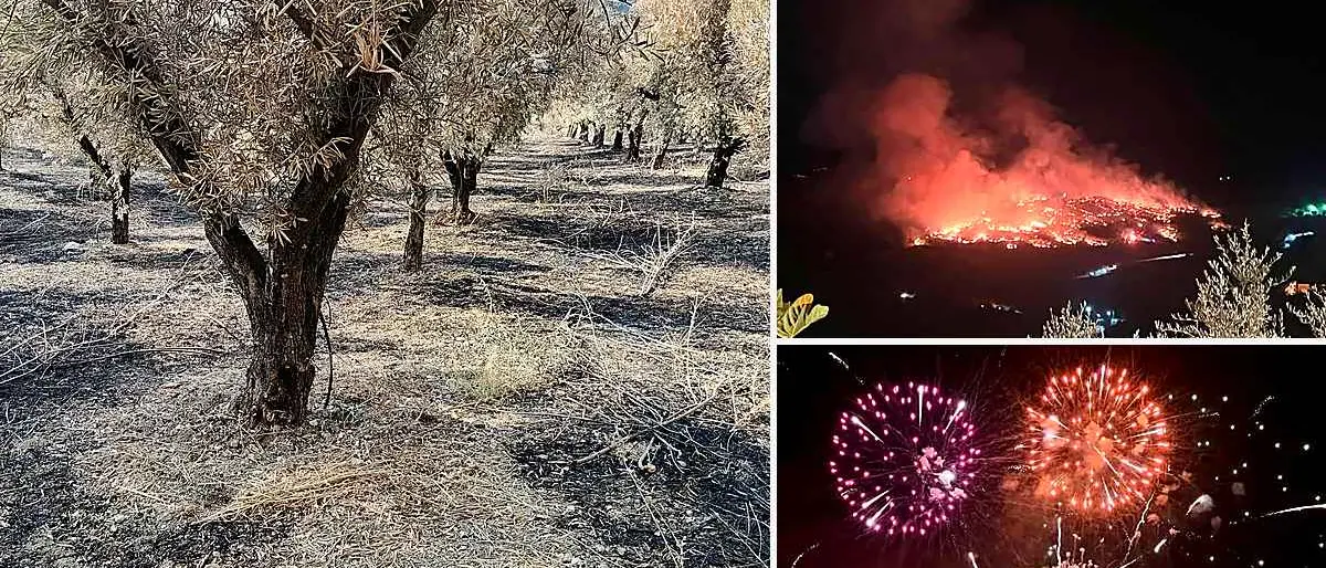 Incendio durante i fuochi a Santa Maria delle Grazie, residenti chiedono risposte sulle diffide fatte a Corigliano Rossano\n
