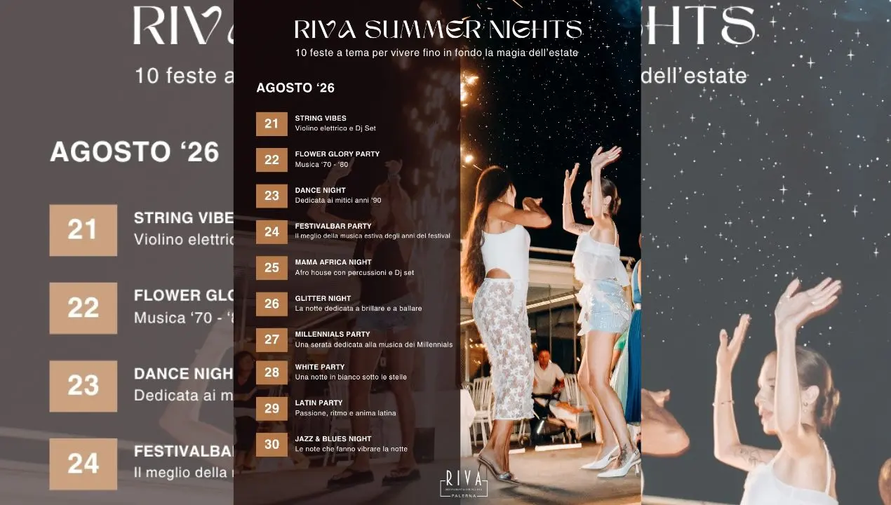 L’estate non è ancora finita: dieci serate per vivere la Riviera dei Tramonti\n