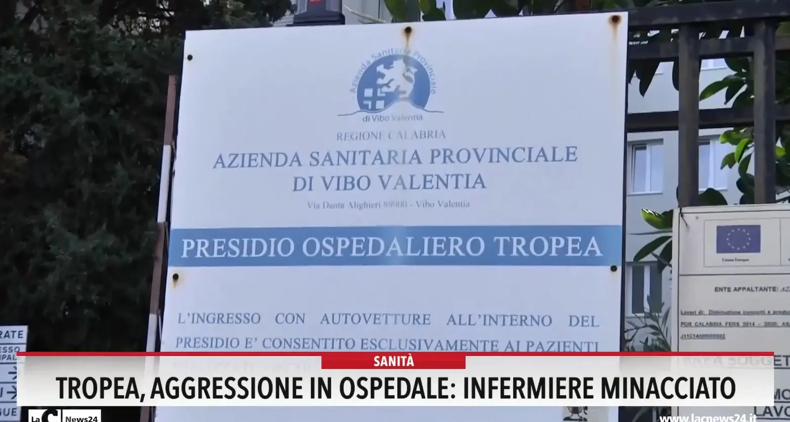 Tropea, aggressione in ospedale: infermiere minacciato