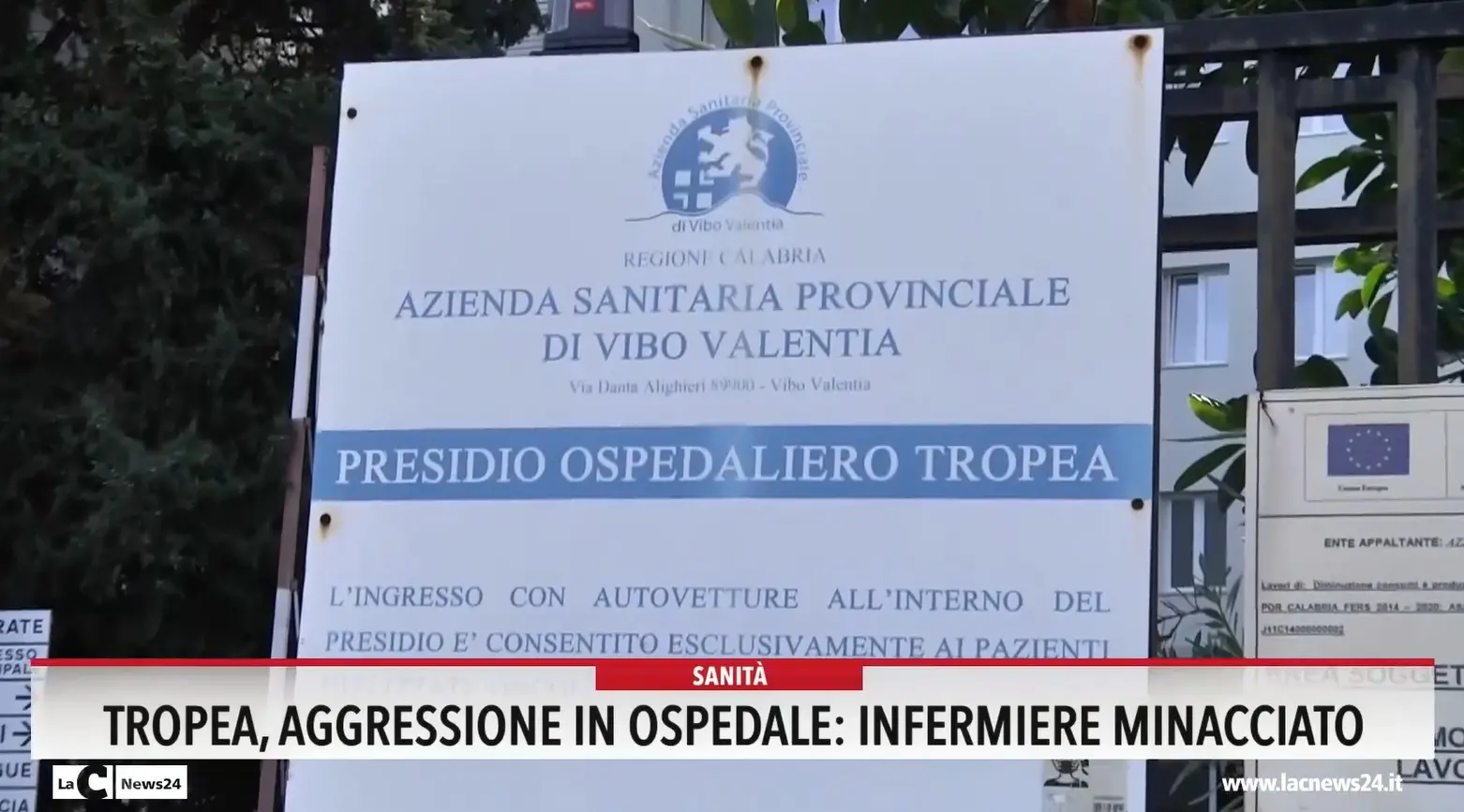 Tropea, aggressione in ospedale: infermiere minacciato