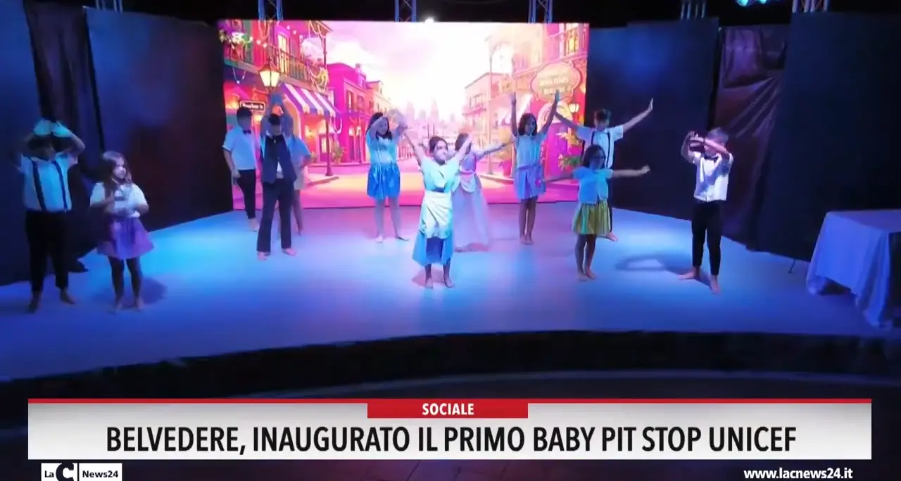 Belvedere, inaugurato il primo baby pit stop unicef