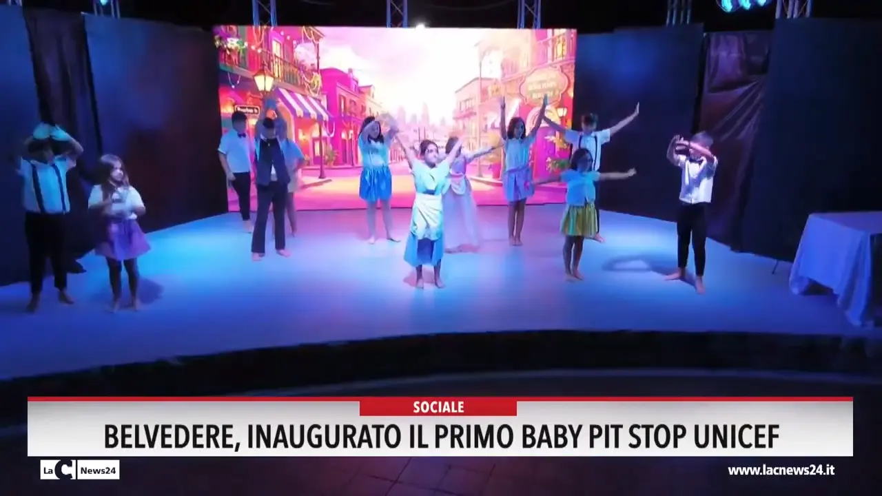 Belvedere, inaugurato il primo baby pit stop unicef