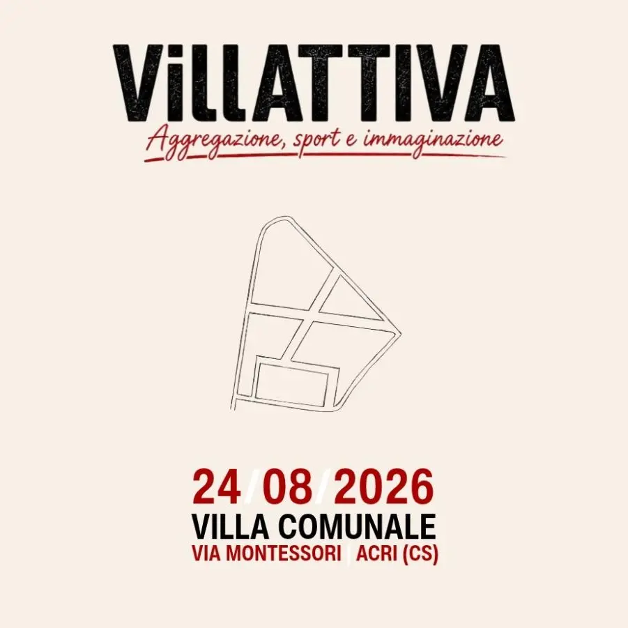 Acri, la Villa comunale si riaccende con “VillATTIVA”: sport, cinema e partecipazione per riprendersi gli spazi pubblici\n