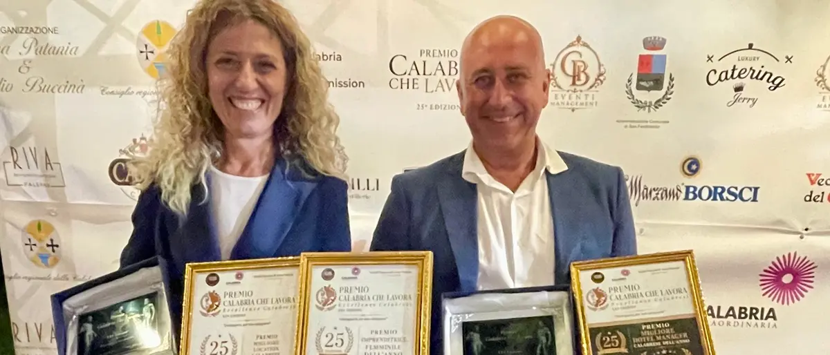 “Calabria che lavora”, a San Ferdinando premiati\u00A0l’hotel manager Nicola Fabiano e l’imprenditrice turistica Domenica Naso\n