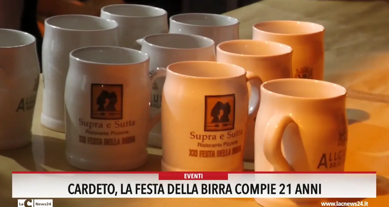 Cardeto, la festa della birra compie 21 anni