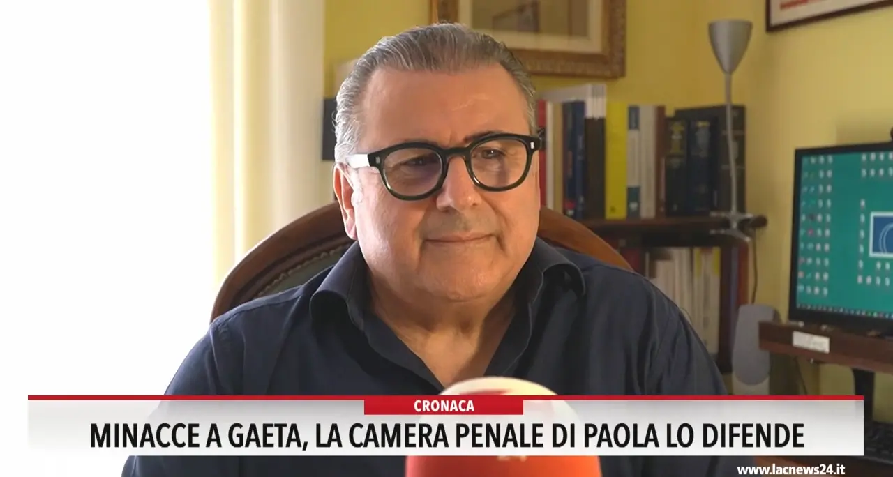 Minacce a Gaeta, la camera penale di Paola lo difende