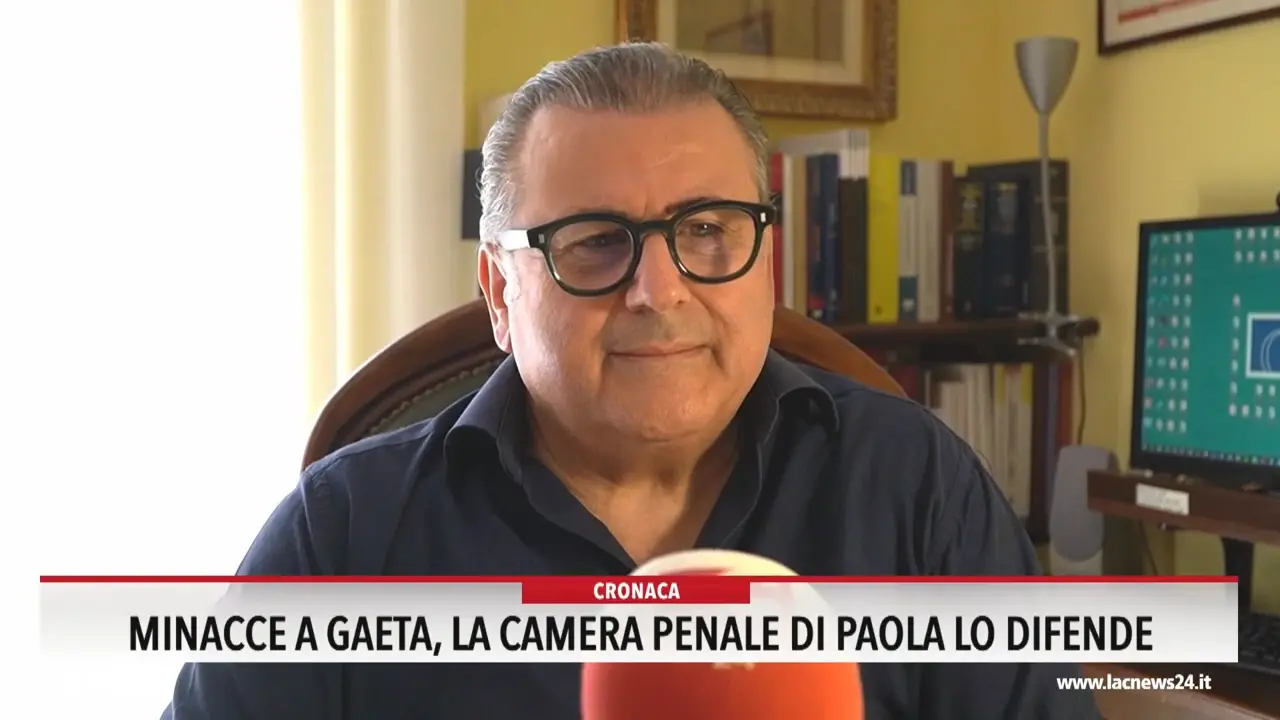 Minacce a Gaeta, la camera penale di Paola lo difende