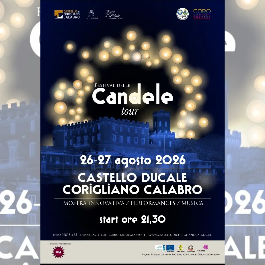 Il Castello Ducale di Corigliano spegne le luci per lasciarsi illuminare dal Festival delle candele\n