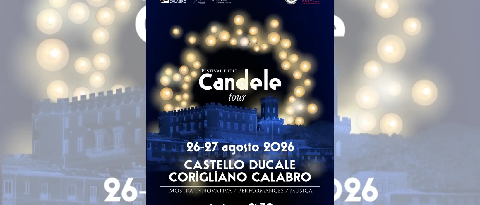 Il Castello Ducale di Corigliano spegne le luci per lasciarsi illuminare dal Festival delle candele\n