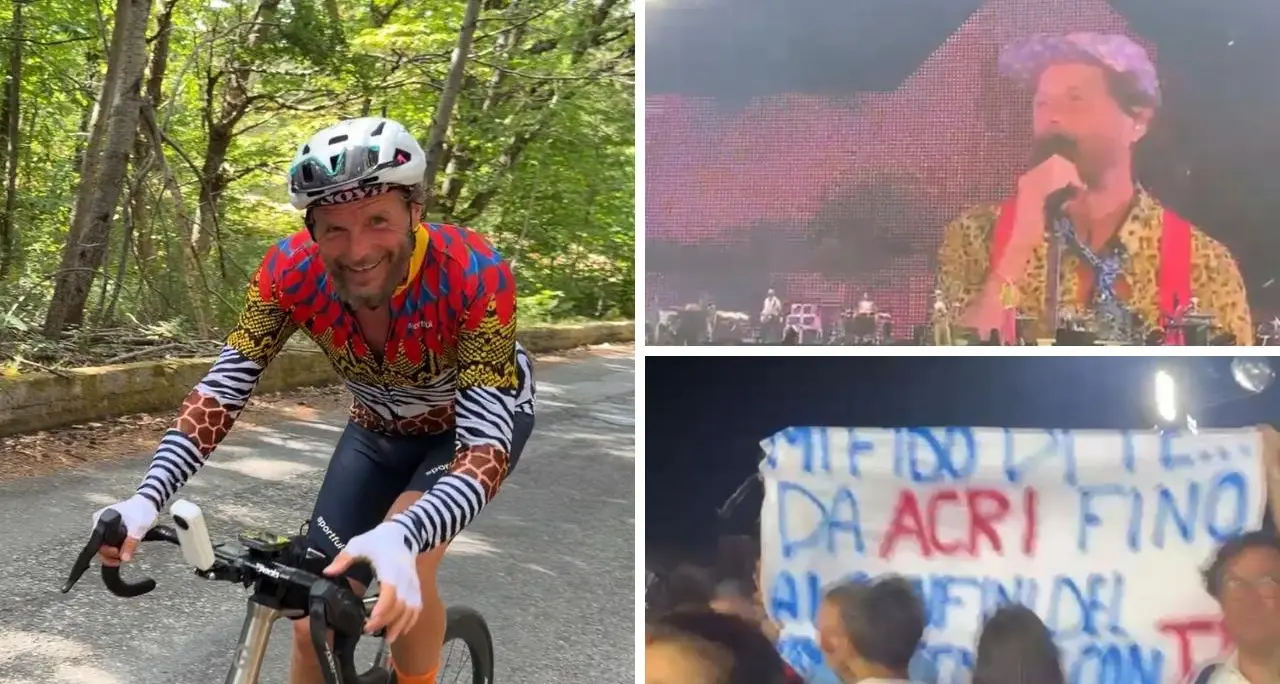 Jovanotti e la salita di Acri, il ricordo dal palco di Catanzaro: «Che botta, mamma mia»\n