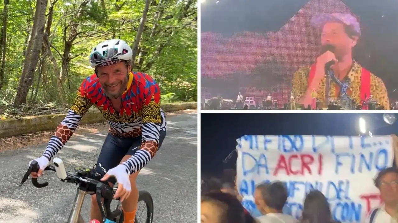 Jovanotti e la salita di Acri, il ricordo dal palco di Catanzaro: «Che botta, mamma mia»\n