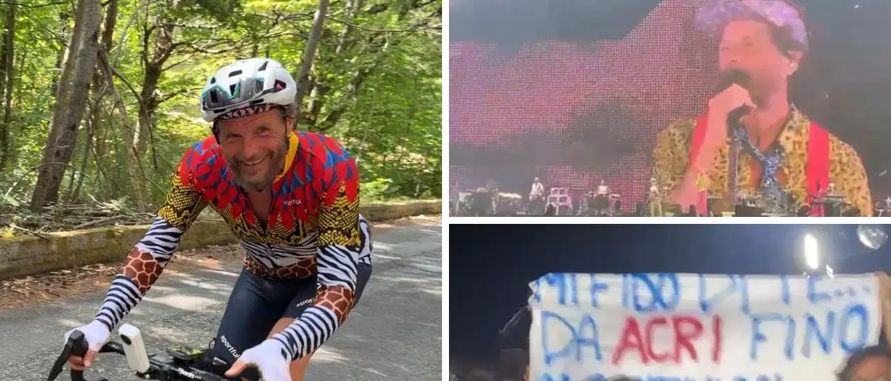Jovanotti e la salita di Acri, il ricordo dal palco di Catanzaro: «Che botta, mamma mia»\n