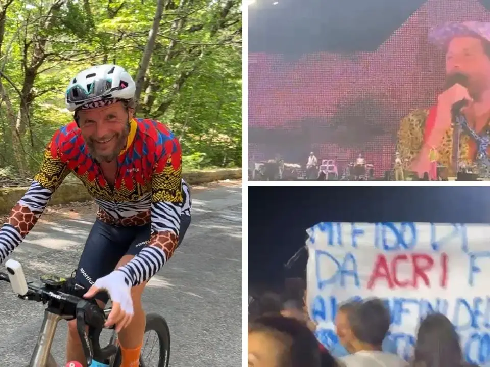 Jovanotti e la salita di Acri, il ricordo dal palco di Catanzaro: «Che botta, mamma mia»