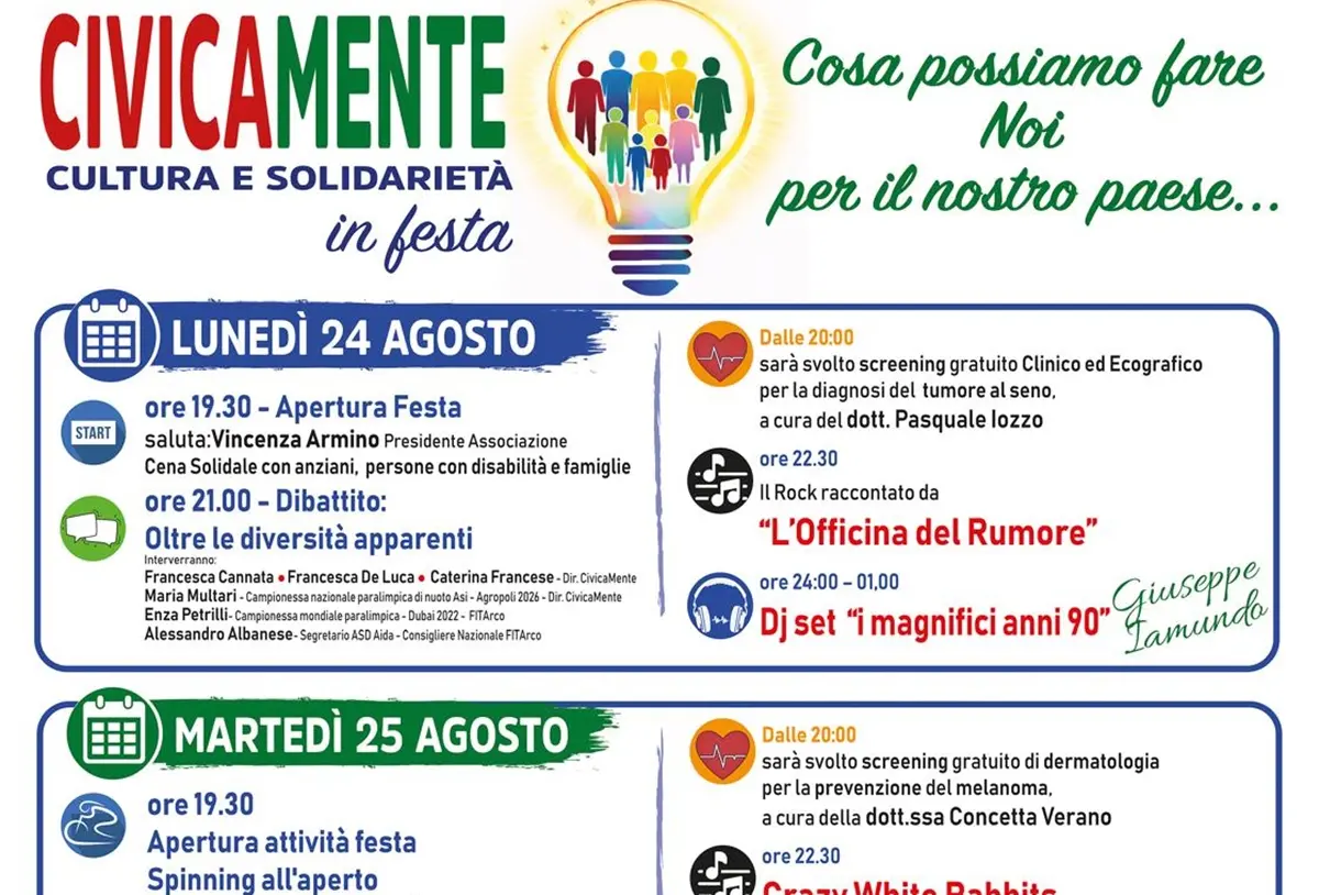 “Cosa possiamo fare noi per il nostro paese?”, da stasera a\u00A0Polistena al via la tre giorni di CivicaMente\n
