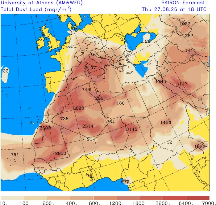 Meteo: in arrivo fiammata africana. Fine settimana con la sabbia sahariana