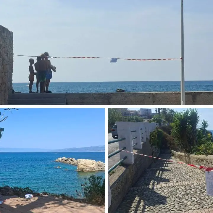 Briatico, rischio crollo\u00A0dell'ex chiosco:\u00A0accessi vietati e due tratti di spiaggia off limits. L’opposizione: «Si valutino misure più circoscritte»\n