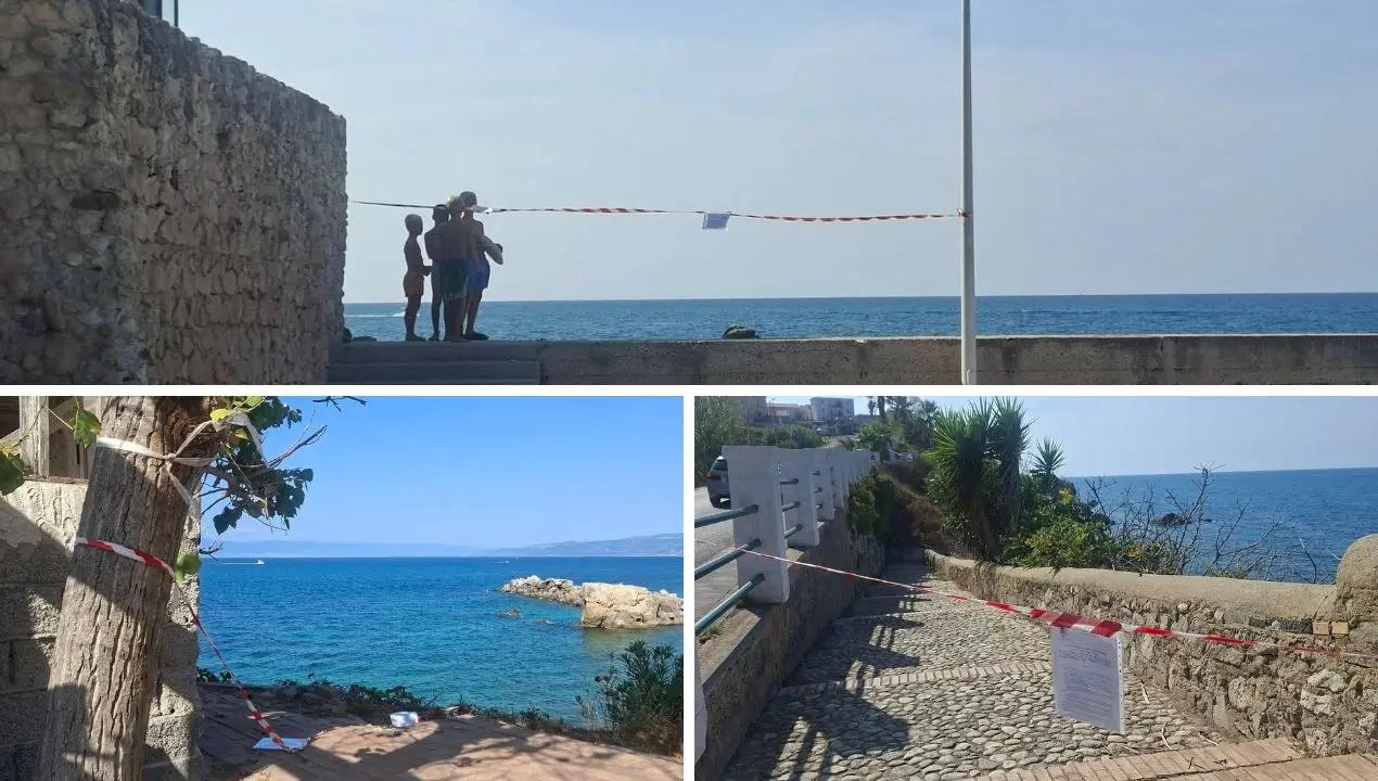 Briatico, rischio crollo\u00A0dell'ex chiosco:\u00A0accessi vietati e due tratti di spiaggia off limits. L’opposizione: «Si valutino misure più circoscritte»\n