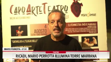 Ricadi, Mario Perrotta illumina Torre Marrana