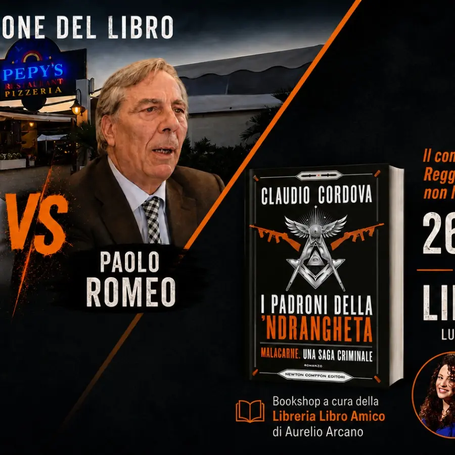<p>Reggio, Claudio Cordova e Paolo Romeo a confronto il 26 agosto sui temi di “I padroni della ‘ndrangheta”</p>