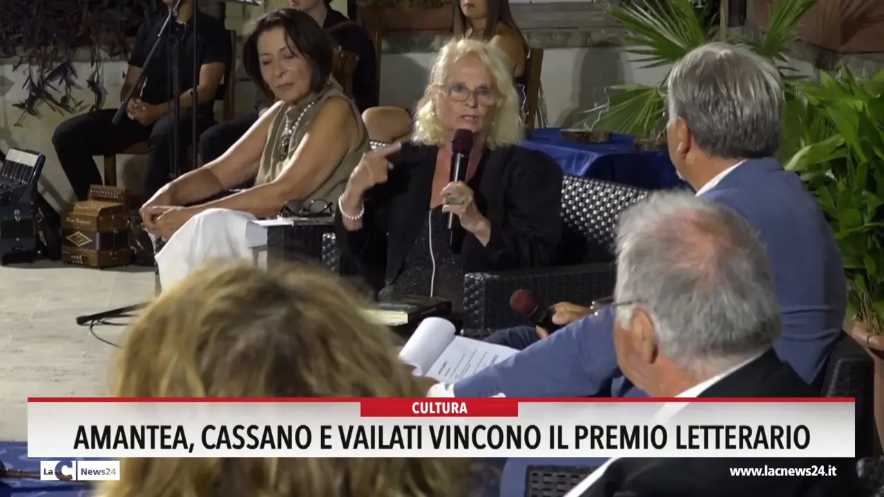 Amantea, Cassano e Vailati vincono il Premio letterario