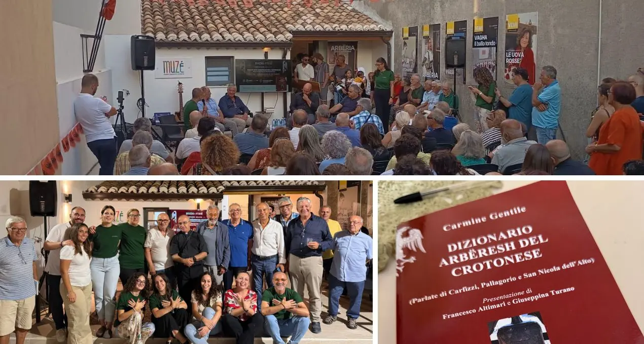 Pallagorio, presentato il Dizionario Arbëresh dell’Arbëria crotonese: trent’anni di ricerca per custodire la lingua delle locali comunità\n