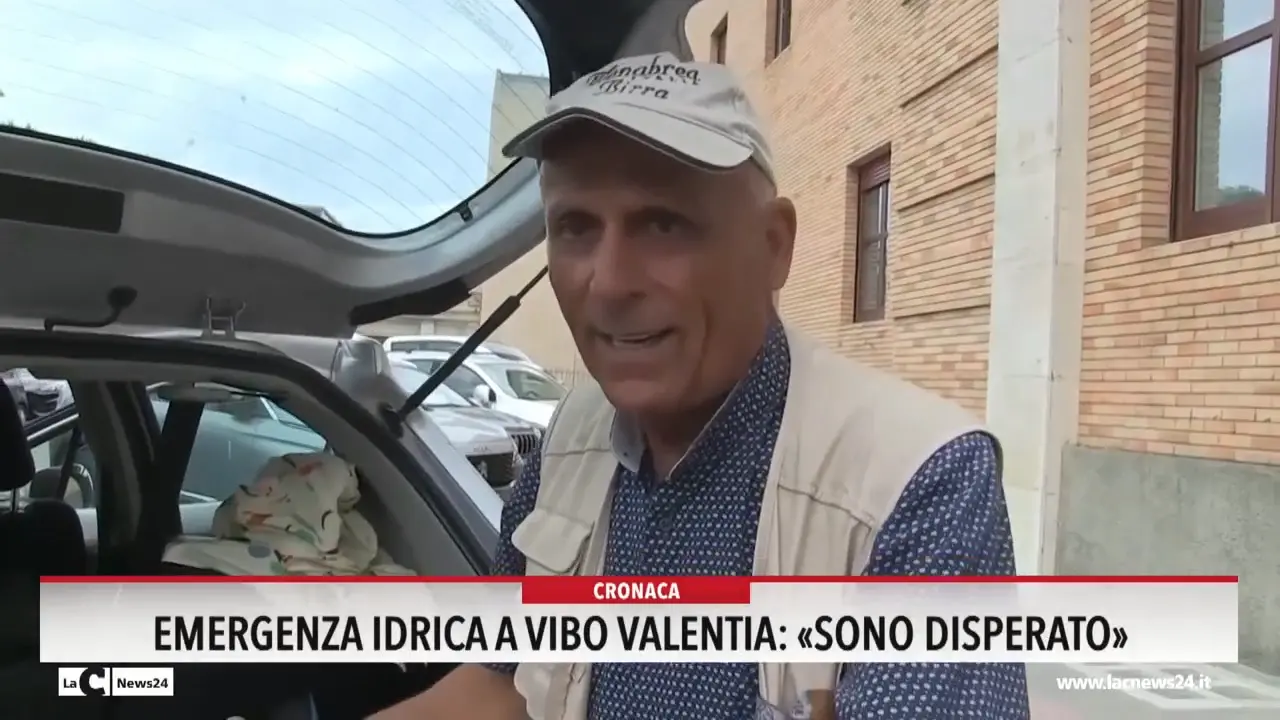 Emergenza idrica a Vibo Valentia: «Sono disperato»