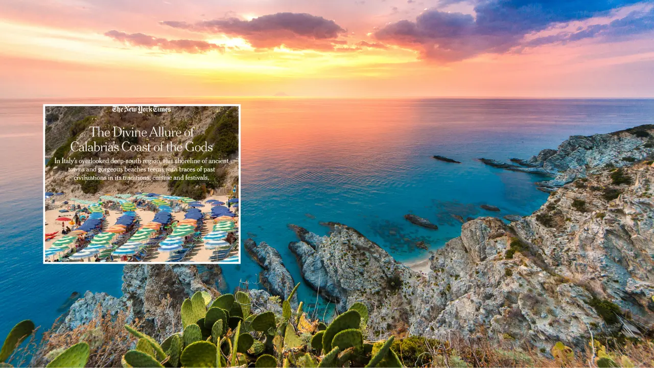 Il New York Times si innamora del Vibonese: «divino» viaggio tra Pizzo, Tropea,\u00A0Zungri e Carìa. Ma Vibo salta per colpa del… treno\n