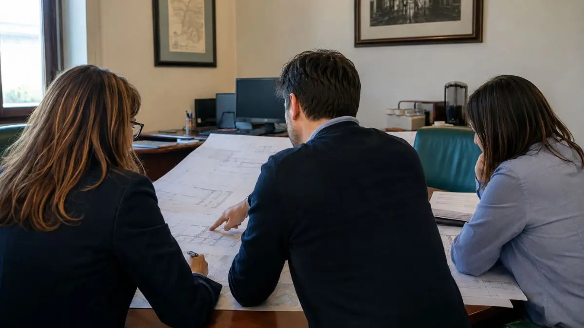 <p>Tecnici comunali esaminano il progetto finanziato</p>\\n\\n<p> </p>\\n