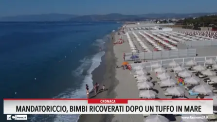 Mandatoriccio, bimbi ricoverati dopo un tuffo in mare