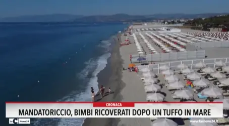 Mandatoriccio, bimbi ricoverati dopo un tuffo in mare