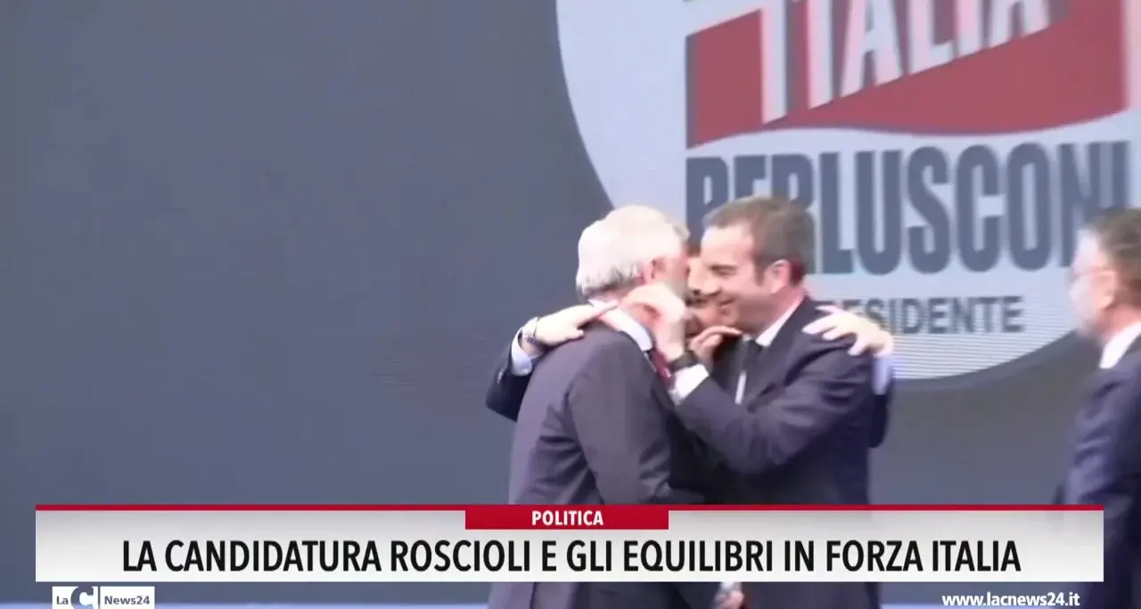 La candidatura Roscioli e gli equilibri in Forza Italia