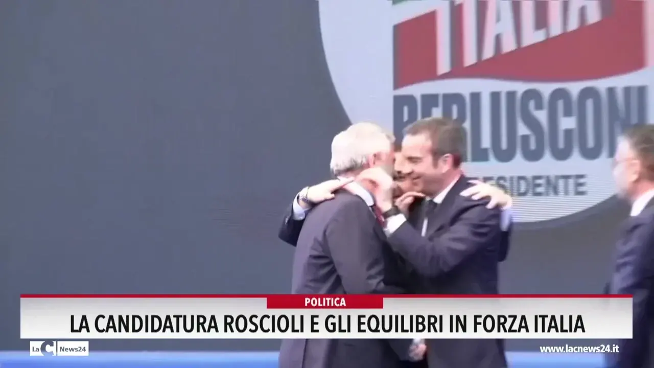 La candidatura Roscioli e gli equilibri in Forza Italia