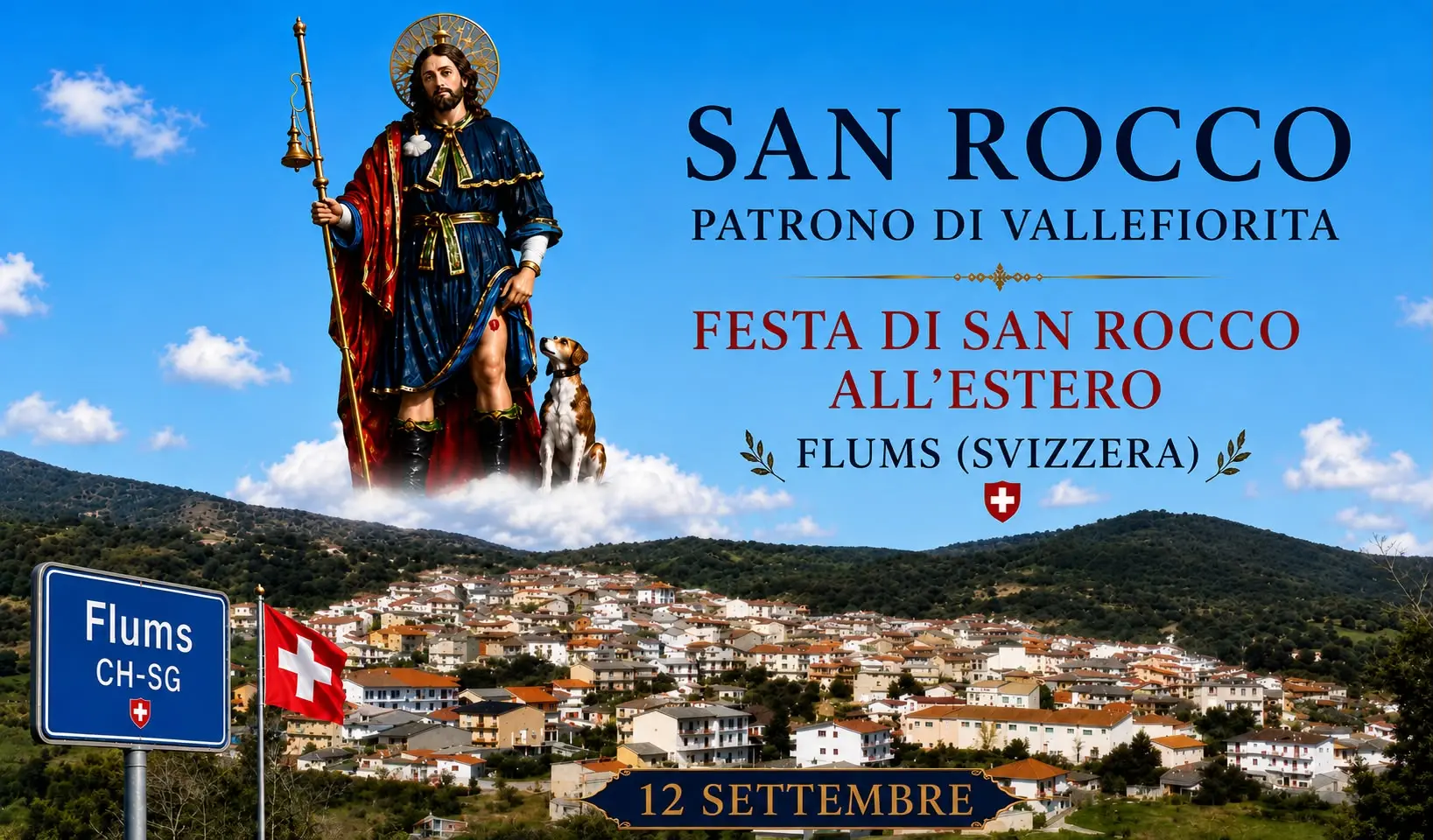 San Rocco all’Estero, Vallefiorita si ritrova a Flums: il 12 settembre la festa tra fede, tradizione e spettacolo\n