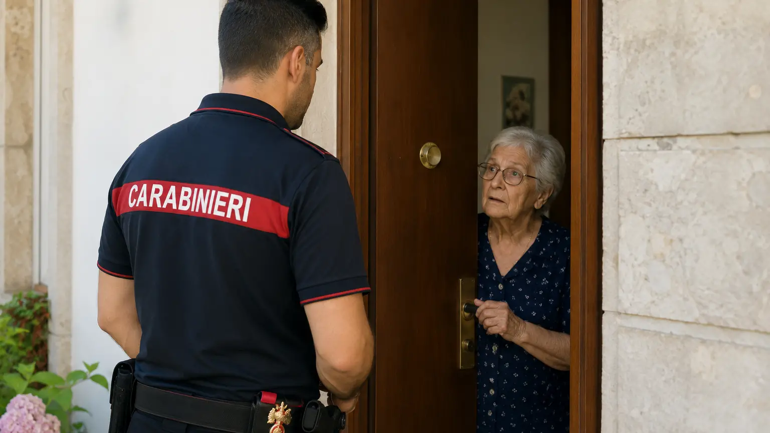 <p>Sale l'allarme per la truffa del finto carabiniere (immagine creata con l'Ai)</p>\\n