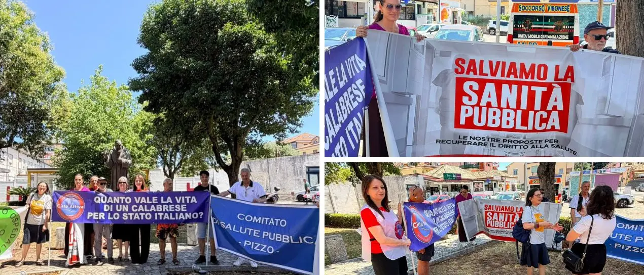 Sanità vibonese, la protesta non va in vacanza. Torna il presidio all’ospedale: «Emodinamica e Psichiatria dove sono?»\n