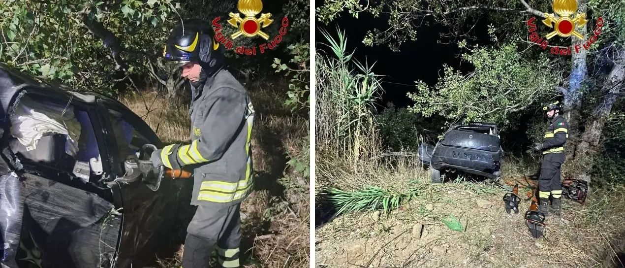 Spilinga, esce fuori strada e impatta contro un albero: un ferito nell’incidente sulla sp 22