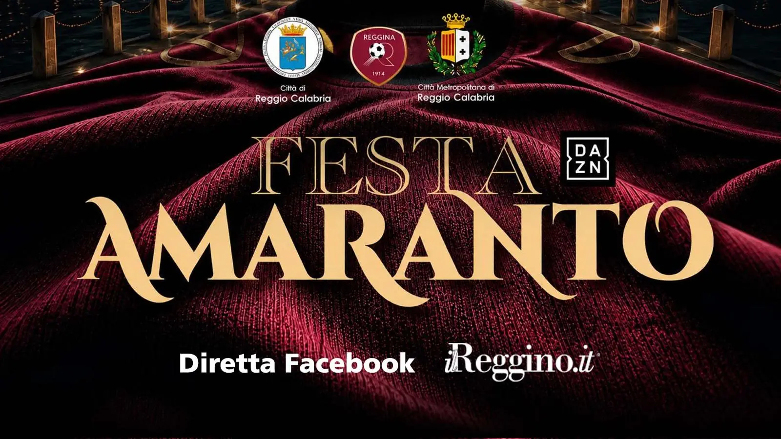 Festa Amaranto, la Reggina si presenta alla città: segui con noi la diretta Facebook\n