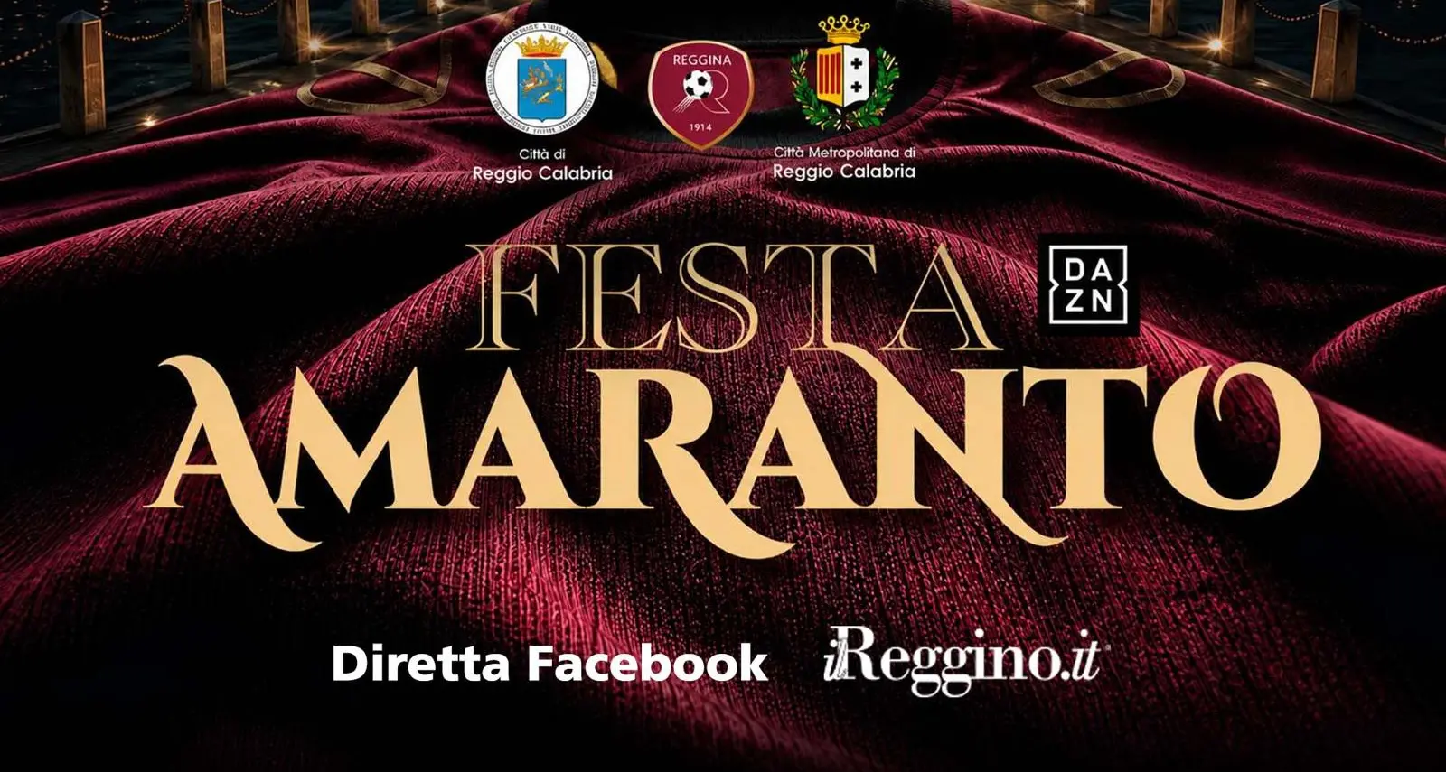 Festa Amaranto, la Reggina si presenta alla città: segui con noi la diretta Facebook\n
