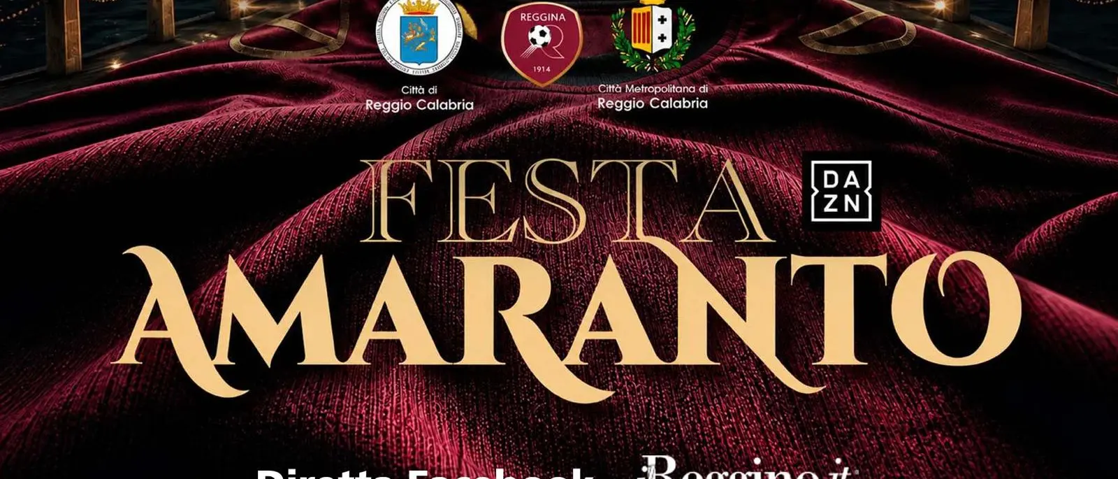 Festa Amaranto, la Reggina si presenta alla città\u00A0\n