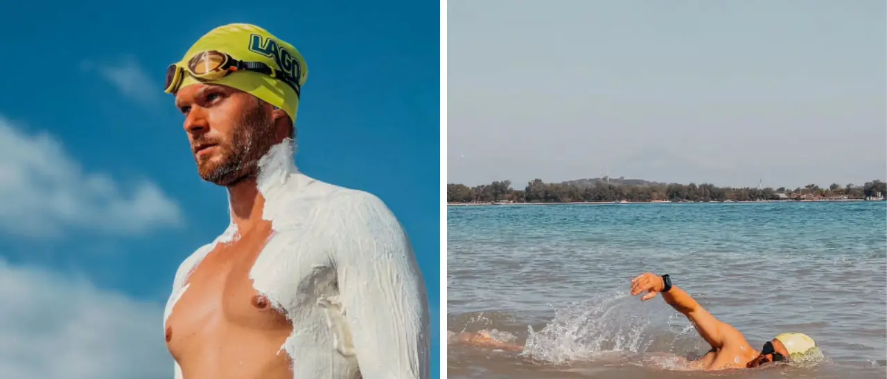 Da Capo Vaticano Matthieu Bonne tenta il record mondiale: 161 chilometri a nuoto senza fermarsi fino\u00A0ad Acquafredda\n