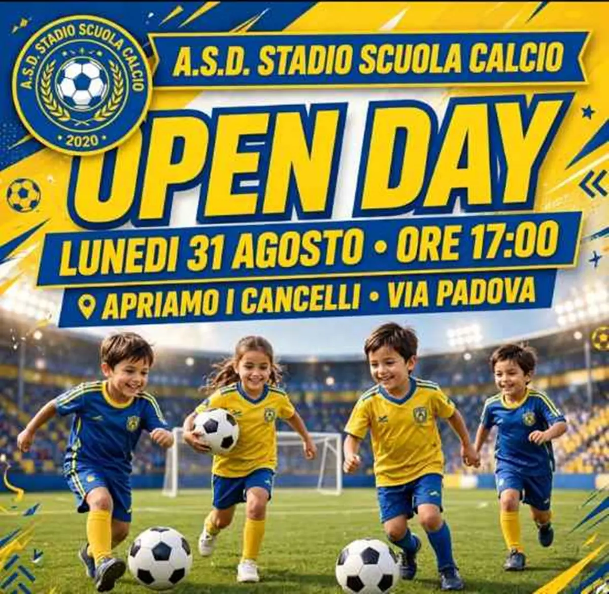Reggio Calabria, ripartono i sogni in campo:\u00A0il 31 agosto l'Open Day dell'Asd\u00A0Stadio\n