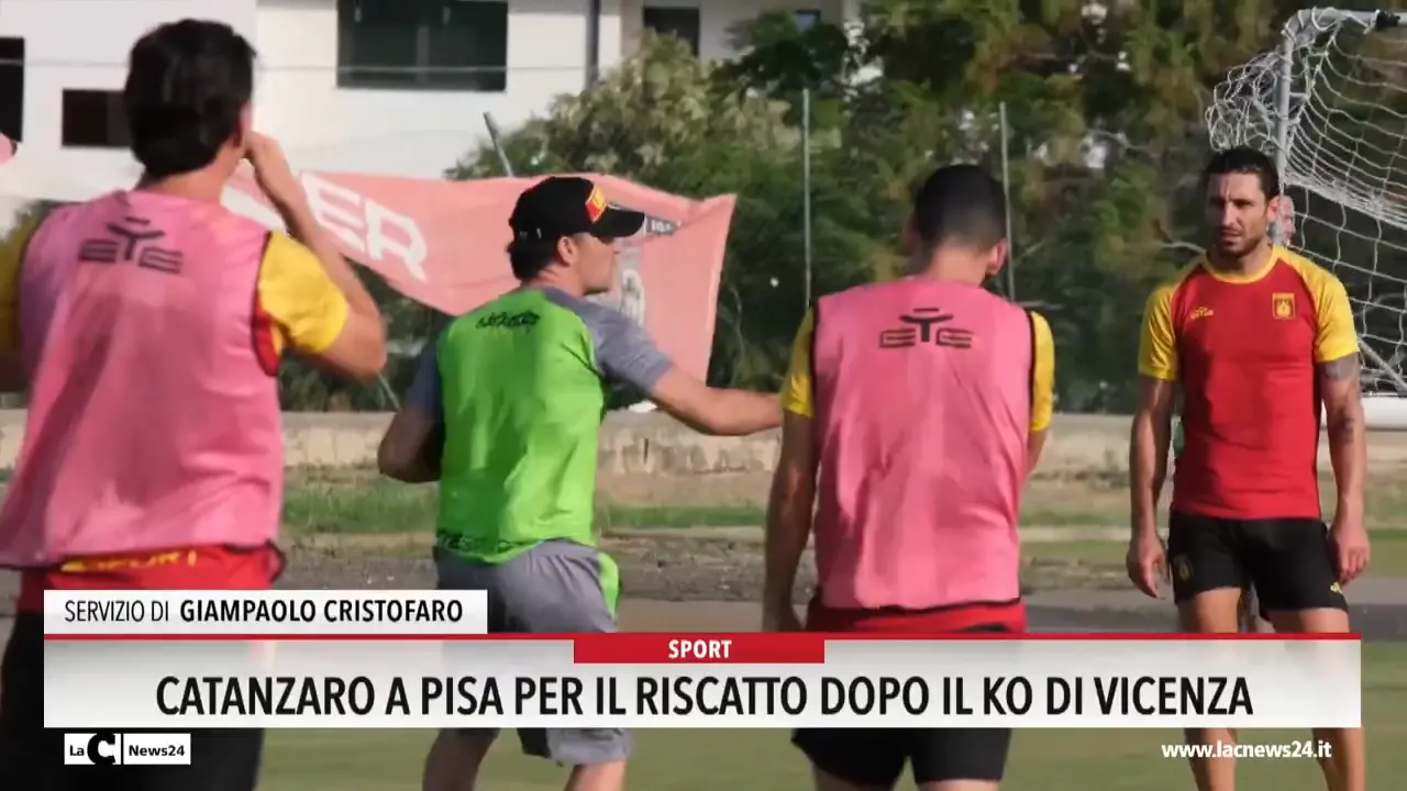 Catanzaro a Pisa per il riscatto dopo il ko di Vicenza