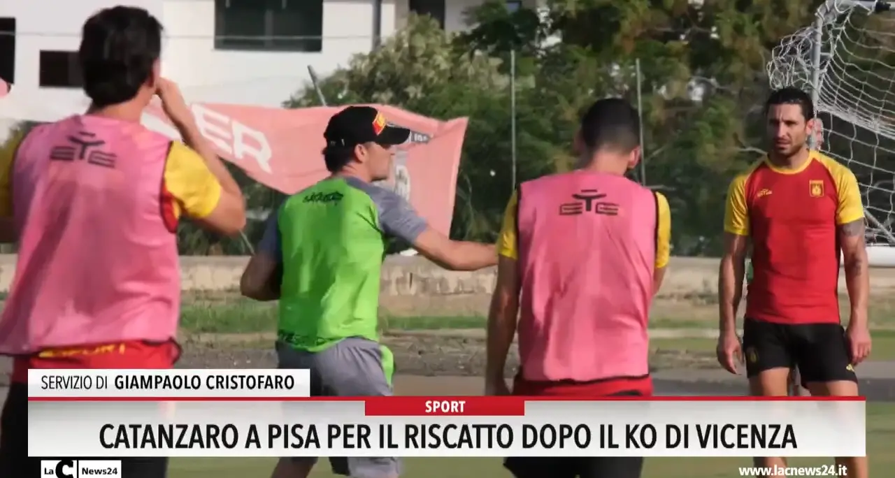 Catanzaro a Pisa per il riscatto dopo il ko di Vicenza