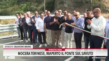 Nocera Terinese, riaperto il ponte sul Savuto