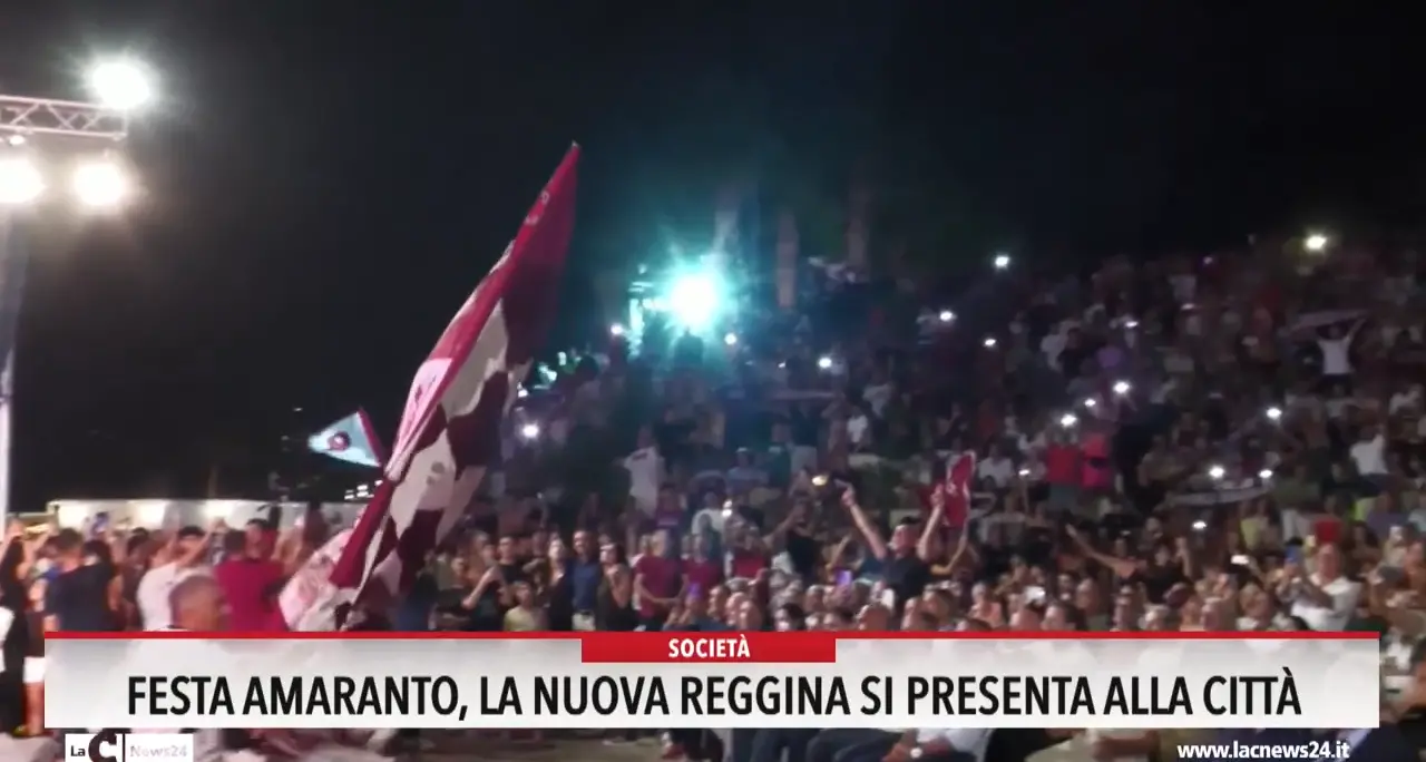 Festa amaranto, la nuova reggina si presenta alla città